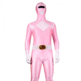 Pink Lycra Spandex Multicolor Super Hero Full body Zentai Suit