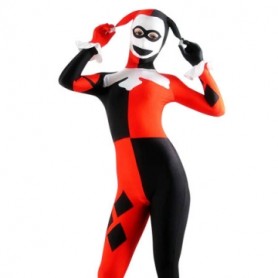 Red And Black Lycra Spandex Joker Full body Zentai Suit