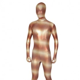Golden Lycra Spandex Unisex Full body Zentai Suit