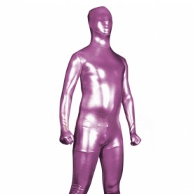 Red Pink Shiny Metallic Unisex Full body Zentai Suit