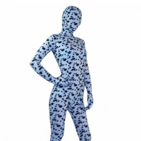 Spotted Dog Pattern Lycra Spandex Unisex Full body Zentai Suit
