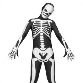 Top Black And White Lycra Spandex Unisex Full body Zentai Suit