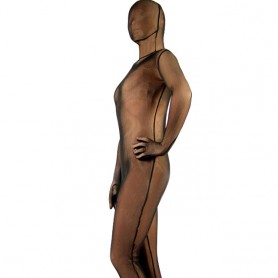 Brown Velvet Unisex Full body Zentai Suit
