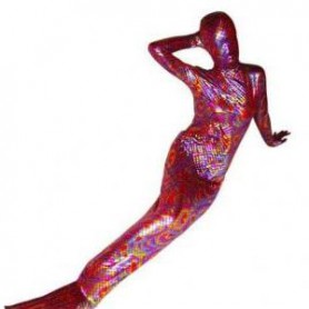 Mermaid Trumpet Unisex Shiny Metallic Full body Zentai Suit
