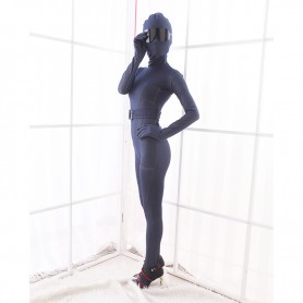 Elastic Stretch Denim Blue Jeans Fashion Full body Zentai Suit Zentai Catsuit Tights