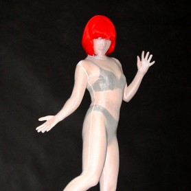 White Lycra Silk Full body Zentai Suit Zentai Catsuit Tights