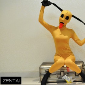 Lycra Tights Yellow Dog Models Full Body Full body Zentai Suit Zentai Tights with Full body Zentai Suit Morph Costume Suits