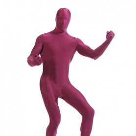 Burgundy Red Wine Color Full Body Spandex Holiday Unisex Lycra Morph Zentai Suit