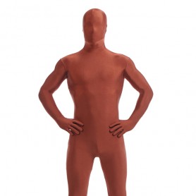 Coffee Full Body Spandex Holiday Unisex Lycra Morph Zentai Suit