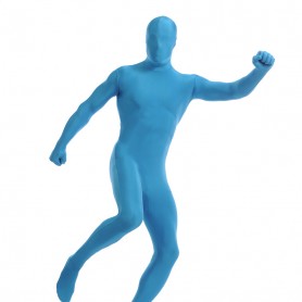 Light Blue Full Body Spandex Holiday Lycra Cosplay Zentai Suit