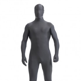 Light Grey Full Body Spandex Zentai Holiday Lycra Cosplay Suit