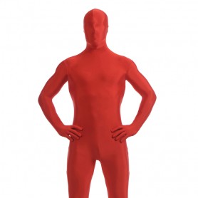 Red Full Body Spandex Holiday Unisex Lycra Morph Zentai Suit
