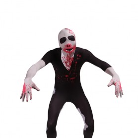 Black Blooding Full Body Halloween Spandex Holiday Unisex Cosplay Zentai Suit