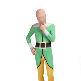 Green and Yellow Full body Zentai Suit Full Body Halloween Spandex Holiday Unisex Cosplay Zentai Suit