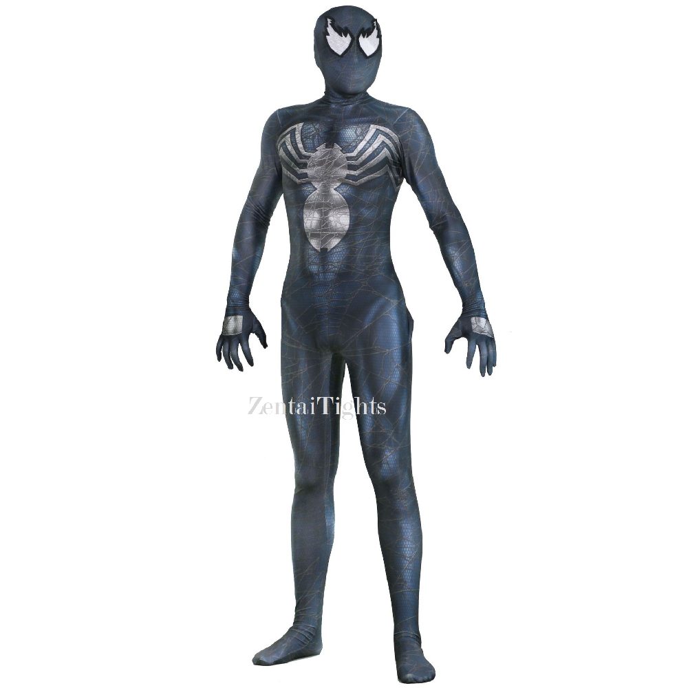 New Version of Venom Venom Symbiote Spider Cosplay Zentai Suit Halloween - New version of venom split