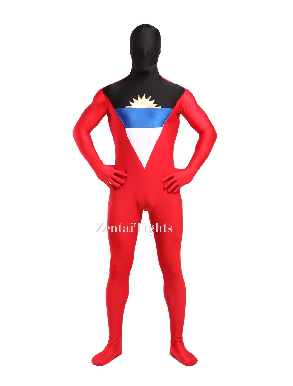 Spandex Lycra Spandex Antigua Barbuda Full Body Stylish Flag Tights Zentai Suit
