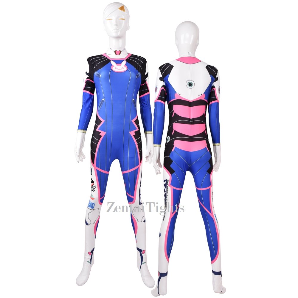 Halloween Overwatch cosplay tights game DVA Sonhana cosplay costume set zentai suit