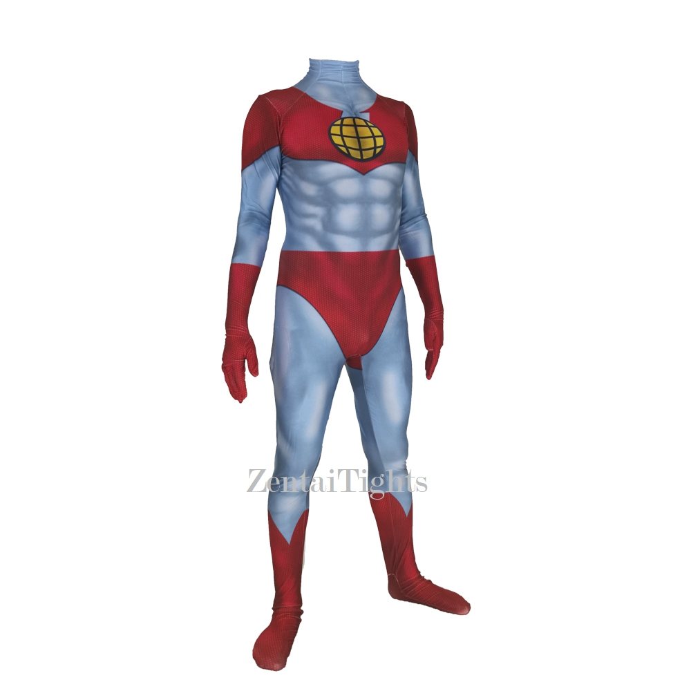 Men Adult Children Earth Superman cosplay costume Captain Planet Cosplay zentai suit