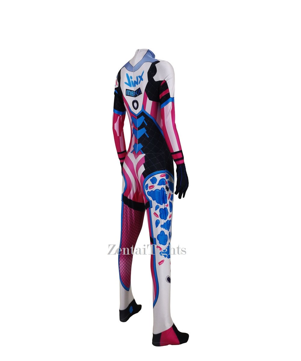 Women Jinx and D.VA bodysuit Halloween hero costume cosplay zentai suit
