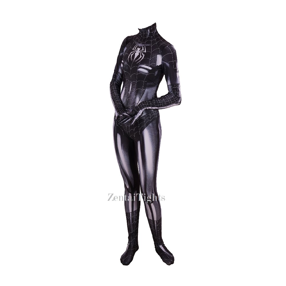 Black Spiderman Tights Cosplay Costume Sexy Temptation Uniform MJ Jumpsuit zentai suit