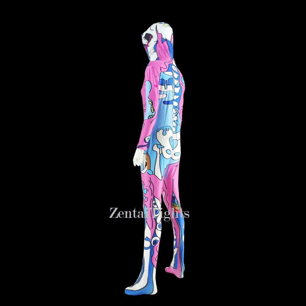 Halloween 3D print Halloween Zentai sexy ladies cosplay jumpsuit full body zentai suit