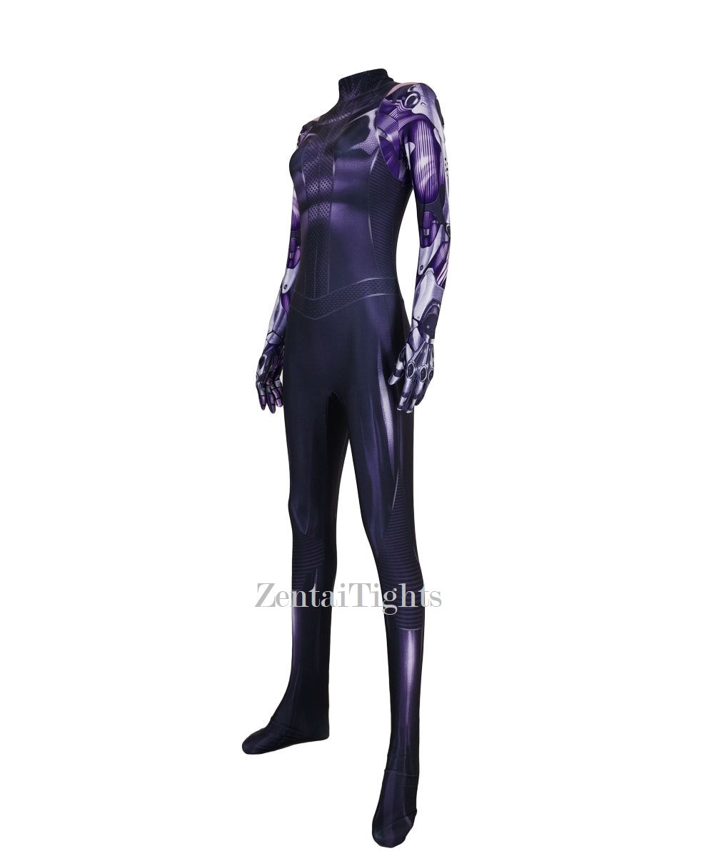 Anime movie Halloween costume Alita Battle Angel Superhero Cosplay zentai suit