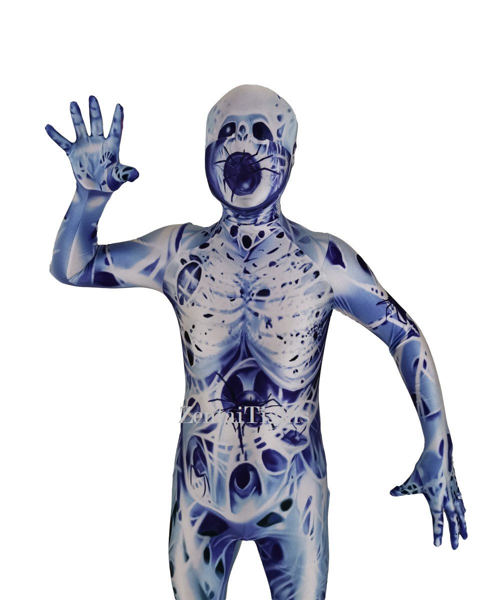 Halloween Costume Skull Cosplay zentai Suit