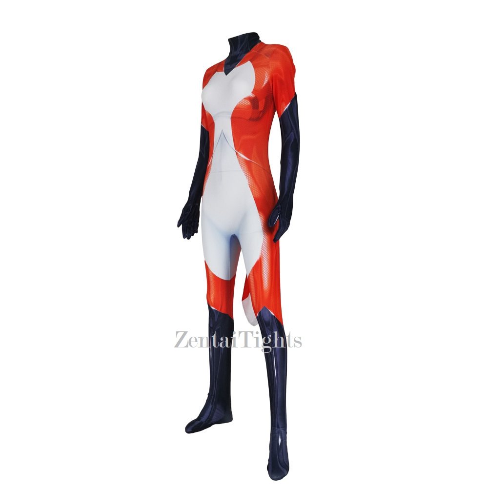 Halloween Ladybug girl Rena Rouge costume volpina jumpsuit full body spandex cosplay zentai suit