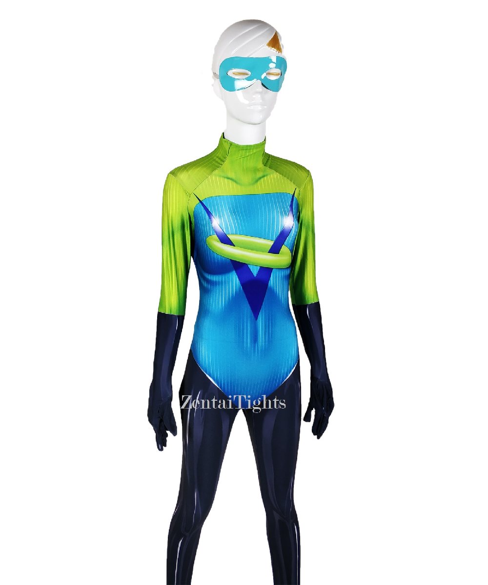 Halloween costume The Incredibles 2 Crossover Voyd cosplay zentai suit