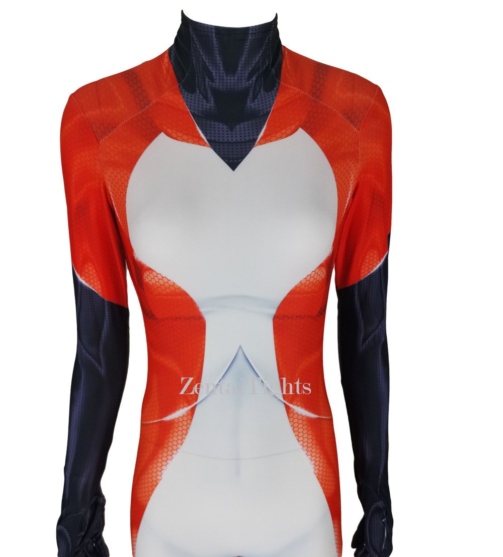 Halloween Ladybug girl Rena Rouge costume volpina jumpsuit full body spandex cosplay zentai suit