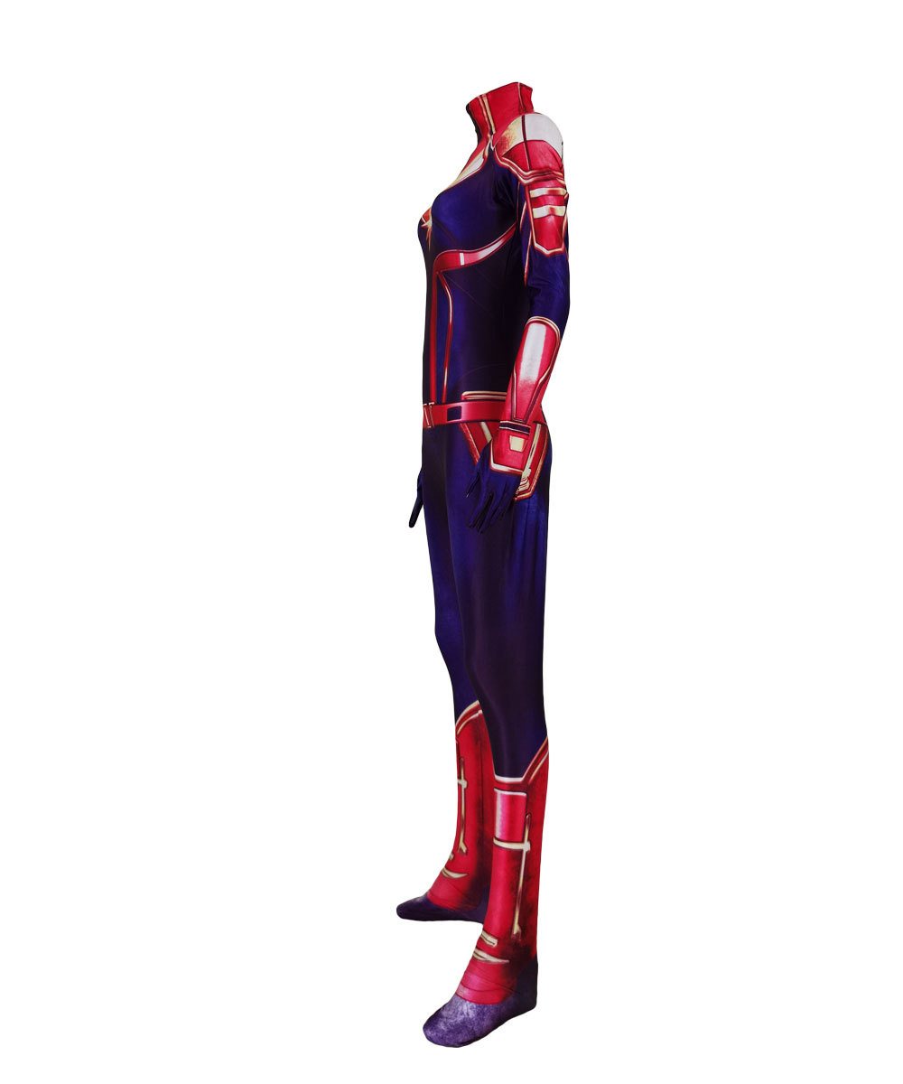 Captain Marvel Halloween costume superhero Captain Marvel Cosplay zentai suit