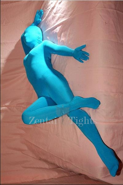 Classic Unicolor Full Body Full body Zentai Suit Zentai Tights Blue Lycra Spandex Unisex Full body Zentai Suit