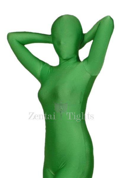 Ideal Unicolor Full Body Full body Zentai Suit Zentai Tights Green Lycra Spandex Full body Zentai Suit
