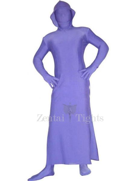 Skirt Style Purple Lycra Spandex Unisex Full body Zentai Suit