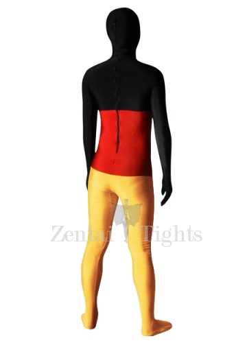 Pattern of German Flag Lycra Spandex Unisex Full body Zentai Suit