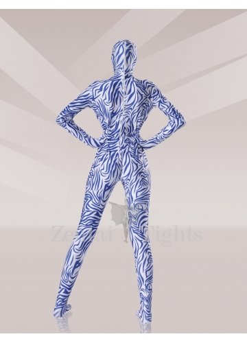 Blue Lycra Unisex Full body Zentai Suit