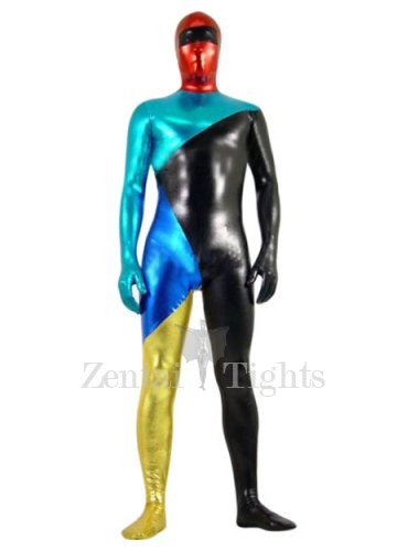 Colorful Shiny Metallic Full body Zentai Suit