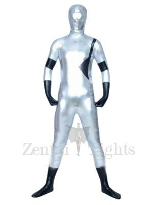 The Silver Surfer Shiny Metallic Super Hero Costume