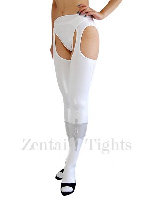 White Shiny Metallic Sexy Shorts