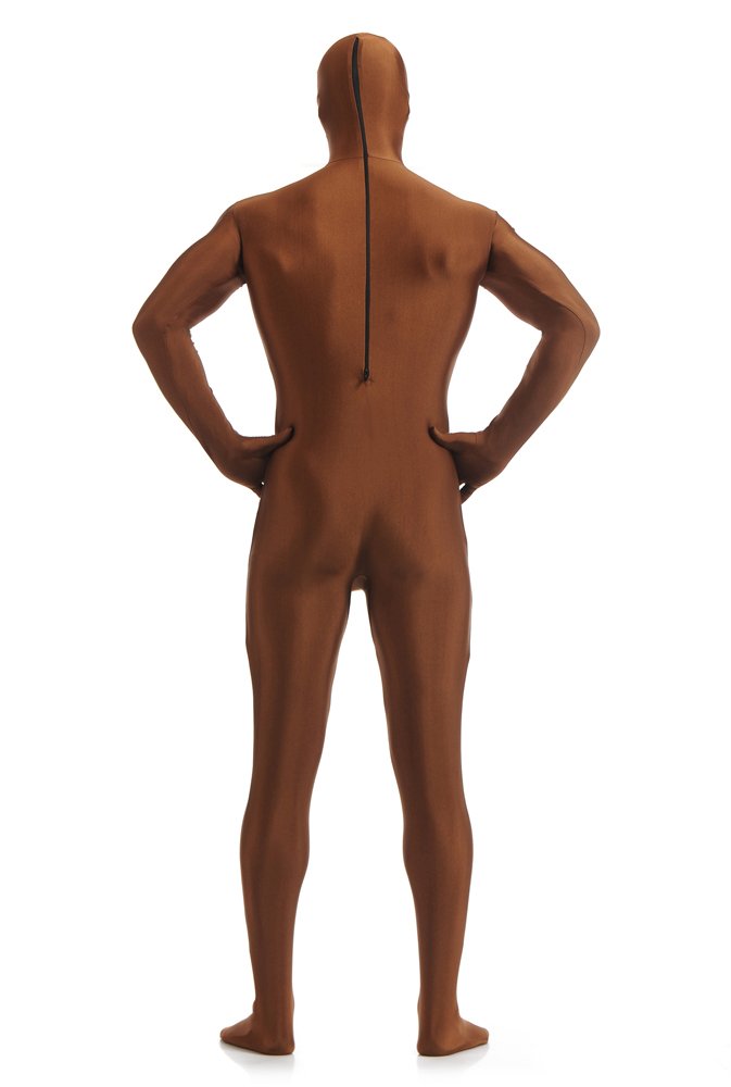 Coffee Color Full Body Spandex Holiday Unisex Lycra Morph Zentai Suit