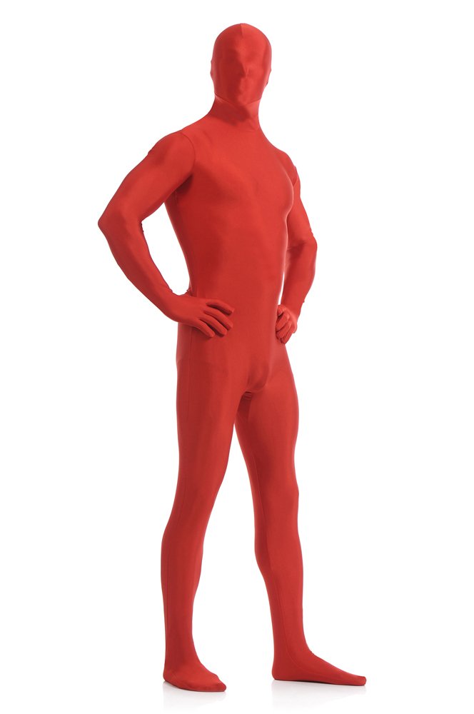 Red Full Body Spandex Holiday Unisex Lycra Morph Zentai Suit