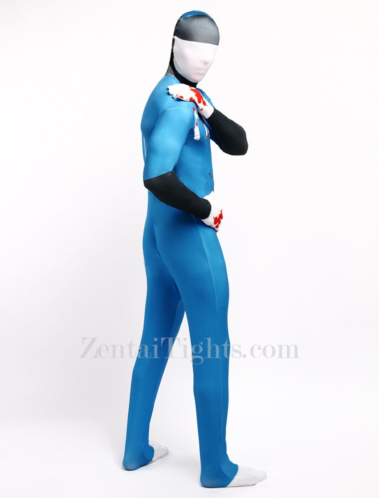 Blue Blood Full Body Halloween Spandex Holiday Unisex Cosplay Zentai Suit