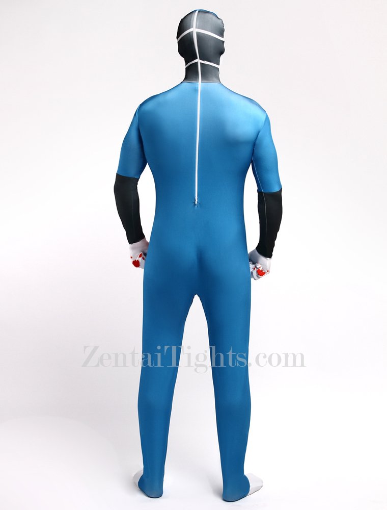 Blue Blood Full Body Halloween Spandex Holiday Unisex Cosplay Zentai Suit