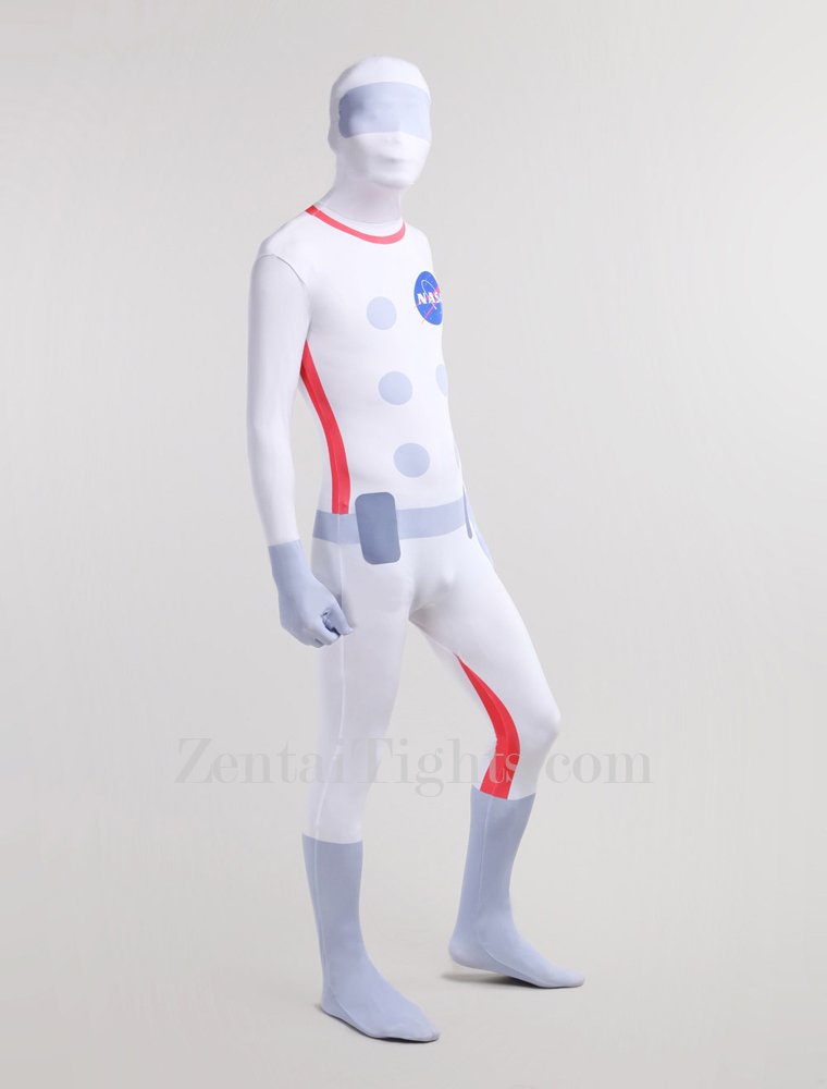 Halloween Nasa Astronaut Unisex Full Body Spandex Holiday Unisex Cosplay Zentai Suit