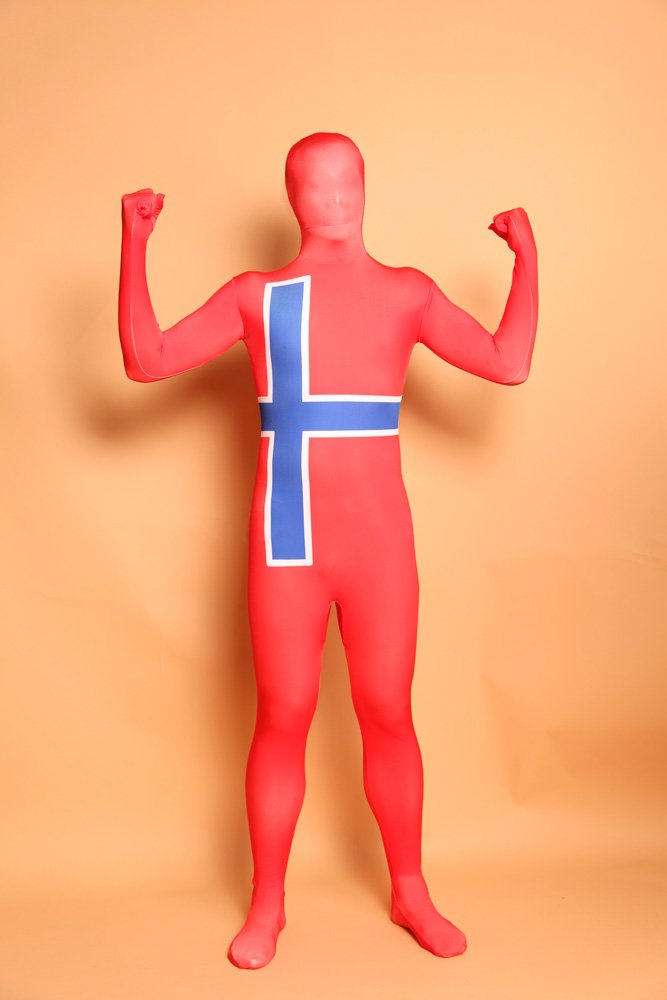 Sweden National Flag Full Body Halloween Spandex Holiday Unisex Cosplay Zentai Suit